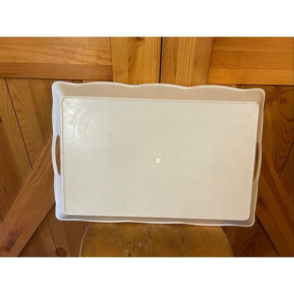 Vintage plastic cheese platter with handles - Picture 6 of 10